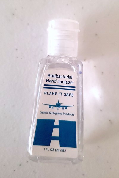 Plane It Safe 1oz Hand Sanitizer Front Label (1oz Front)